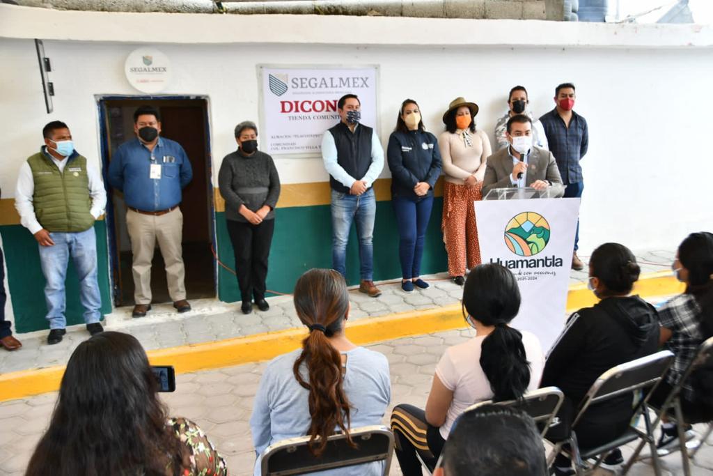 Reaperturan Ayuntamiento de Huamantla y Diconsa dos tiendas comunitarias en las colonias El Valle y Francisco Villa Tecoac
